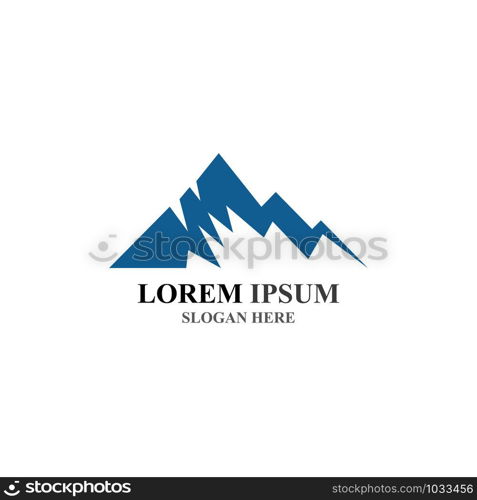 Mountain icon Logo Template Vector illustration design