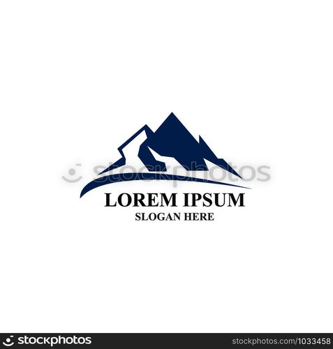 Mountain icon Logo Template Vector illustration design