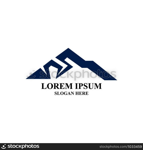 Mountain icon Logo Template Vector illustration design