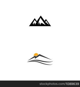 Mountain icon Logo Template Vector illustration design