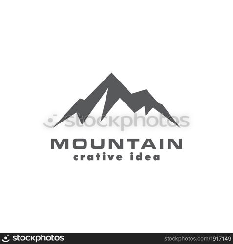 Mountain icon Logo Template Vector illustration design