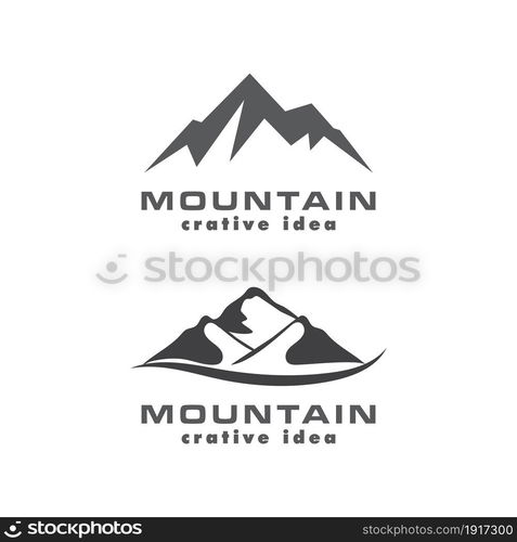 Mountain icon Logo Template Vector illustration design