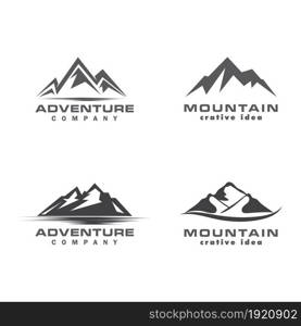 Mountain icon Logo Template Vector illustration design