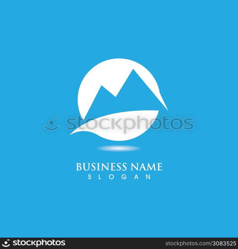 Mountain icon Logo Template Vector illustration design