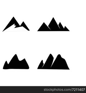 Mountain icon Logo Template Vector illustration design