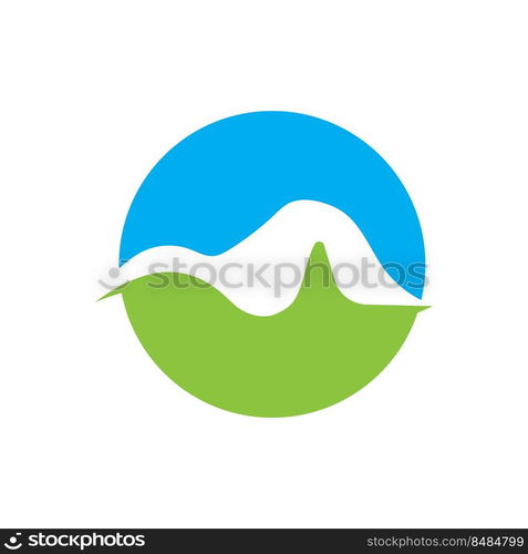 Mountain icon Logo Template Vector illustration design