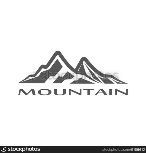 Mountain icon Logo Template Vector illustration design