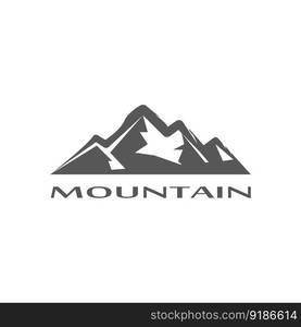 Mountain icon Logo Template Vector illustration design