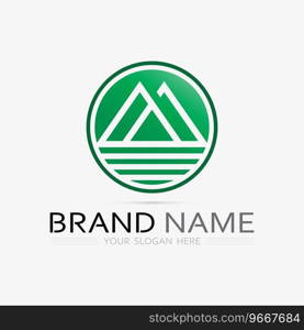 Mountain icon Logo Template Vector illustration design