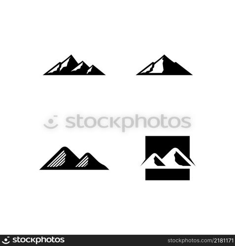 Mountain icon Logo Template Vector illustration design Outdoor Adventure and Expedition Design Logo