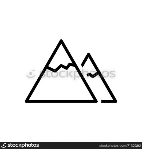 Mountain icon trendy