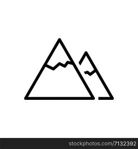 Mountain icon trendy