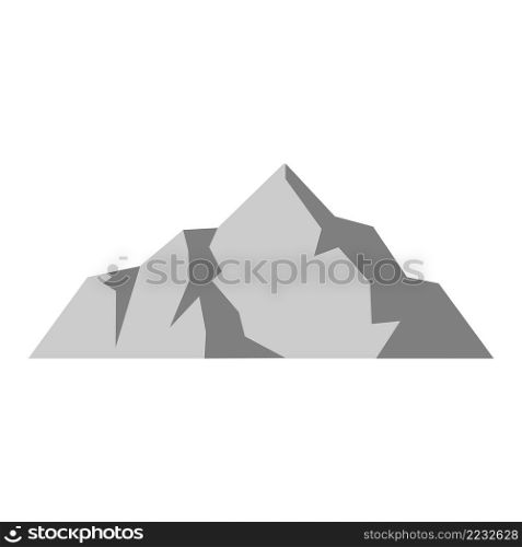 Mountain icon vector design template.