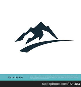 Mountain Icon Vector Logo Template Illustration Design. Vector EPS 10.