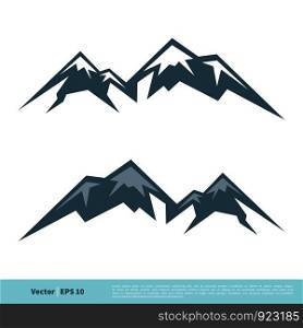 Mountain Icon Vector Logo Template Illustration Design. Vector EPS 10.