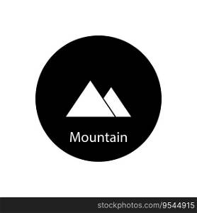 mountain icon vector template illustration logo design