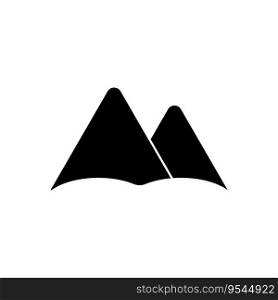 mountain icon vector template illustration logo design