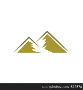 Mountain illustration logo template vector