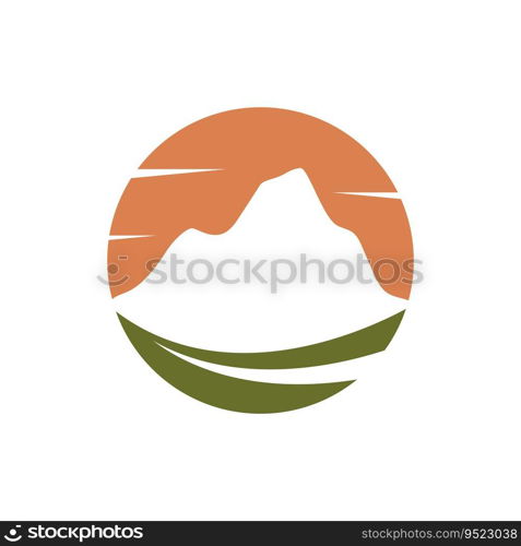 Mountain illustration logo vector design