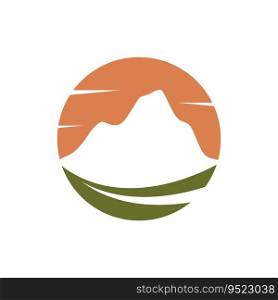 Mountain illustration logo vector design
