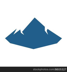 Mountain illustration logo vector flat design template