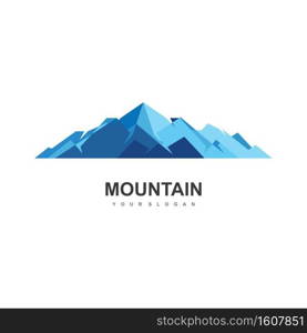 Mountain illustration nature logo vector