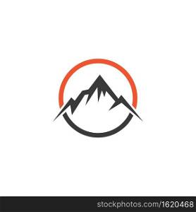Mountain illustration nature logo vector