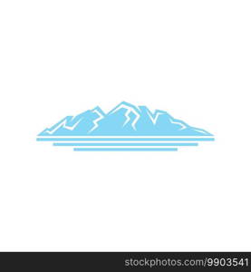 Mountain illustration nature logo vector