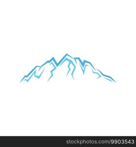 Mountain illustration nature logo vector