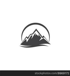 Mountain illustration nature logo vector