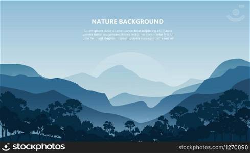 mountain landscape background vector illustration EPS10