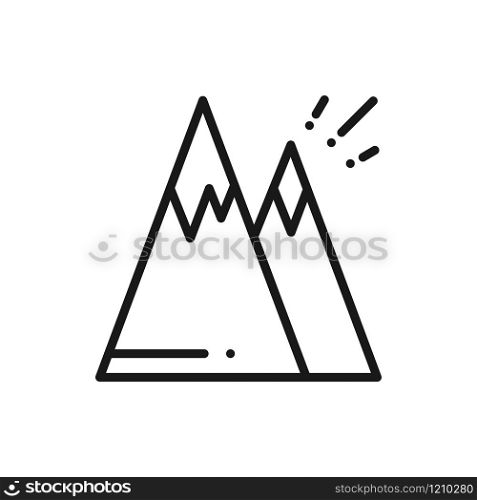 Mountain Line Icon. Mount Sign and Symbol. Hill. Mountain Line Icon. Mount Sign and Symbol. Hill.