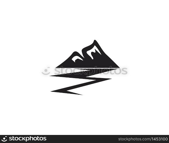 Mountain logo business template vector