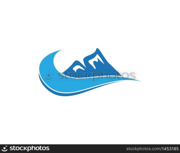 Mountain logo business template vector