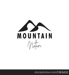 Mountain logo design template vector isolated illustration