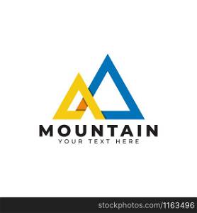 Mountain logo design template vector isolated illustration