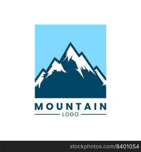 mountain logo design vector. adventure logo vector template