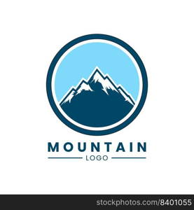 mountain logo design vector. adventure logo vector template