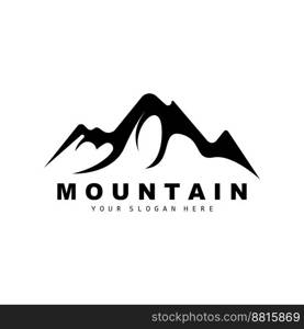 Mountain Logo Design, Vector Place For Nature Lovers Hiker