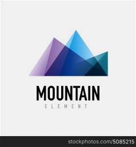 Mountain logo geometric design. Mountain logo geometric design, simple modern logotype