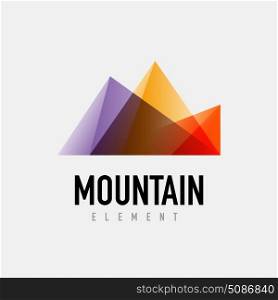Mountain logo geometric design. Mountain logo geometric design, simple modern logotype