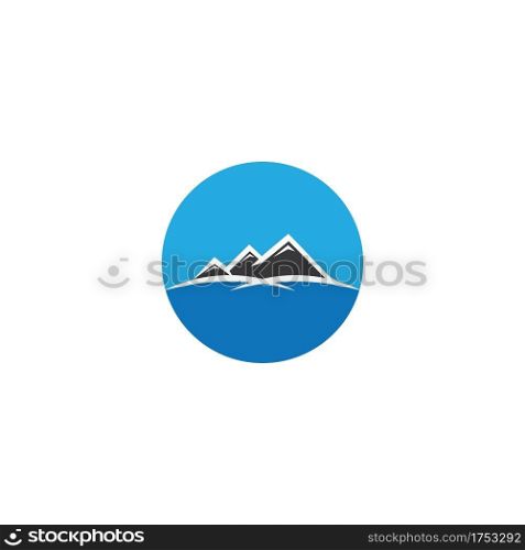 Mountain Logo icon vector design illustration background.