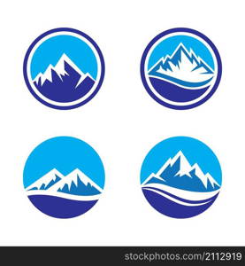Mountain logo images illustration design