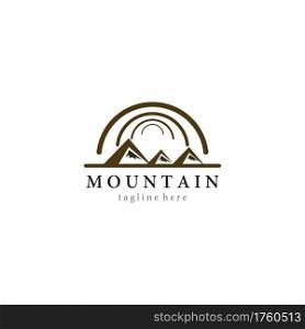 Mountain logo template icon design