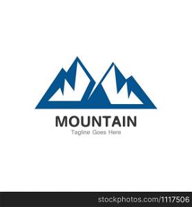 Mountain logo template, outdoor design vector illustration