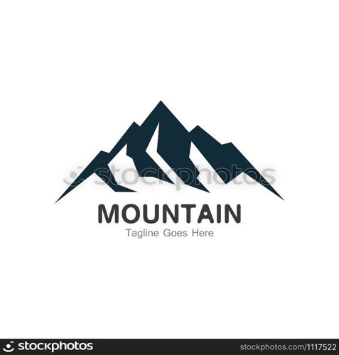 Mountain logo template, outdoor design vector illustration