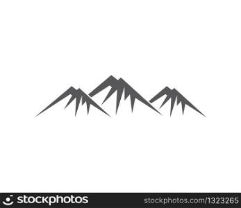 Mountain logo template vector icon