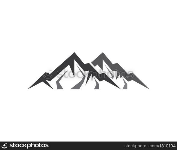 Mountain logo template vector icon illustration design