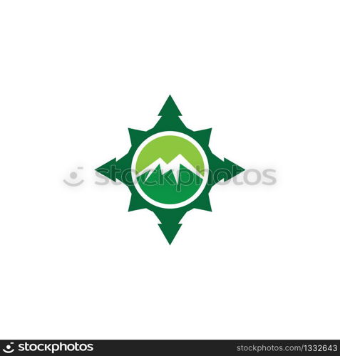 Mountain logo template vector icon illustration design