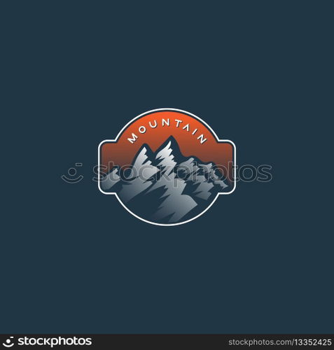 mountain logo vector